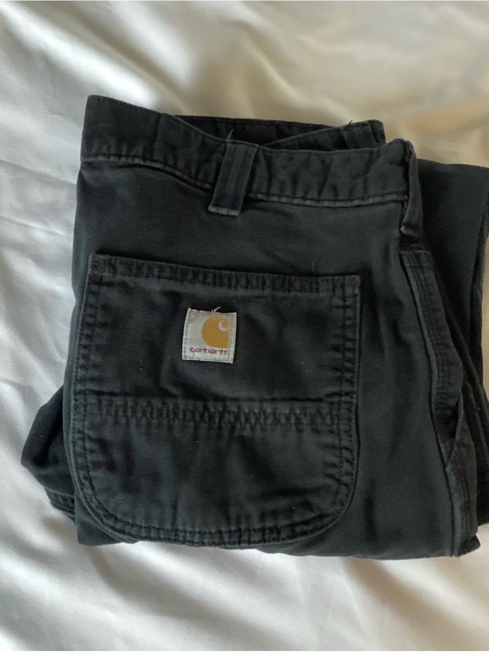 Carhartt Rugged Flex Canvas Work Pants 34x32 actual 30.5” Black 102291